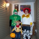 My son wanted to be Woody for Halloween. And as a 3 yr old, he wanted all of us to dress up with him. I was assigned Jessie, Daddy was Buzz Lightyear