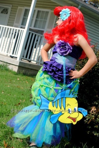 Coolest Homemade Girl's Halloween Costume: Ariel