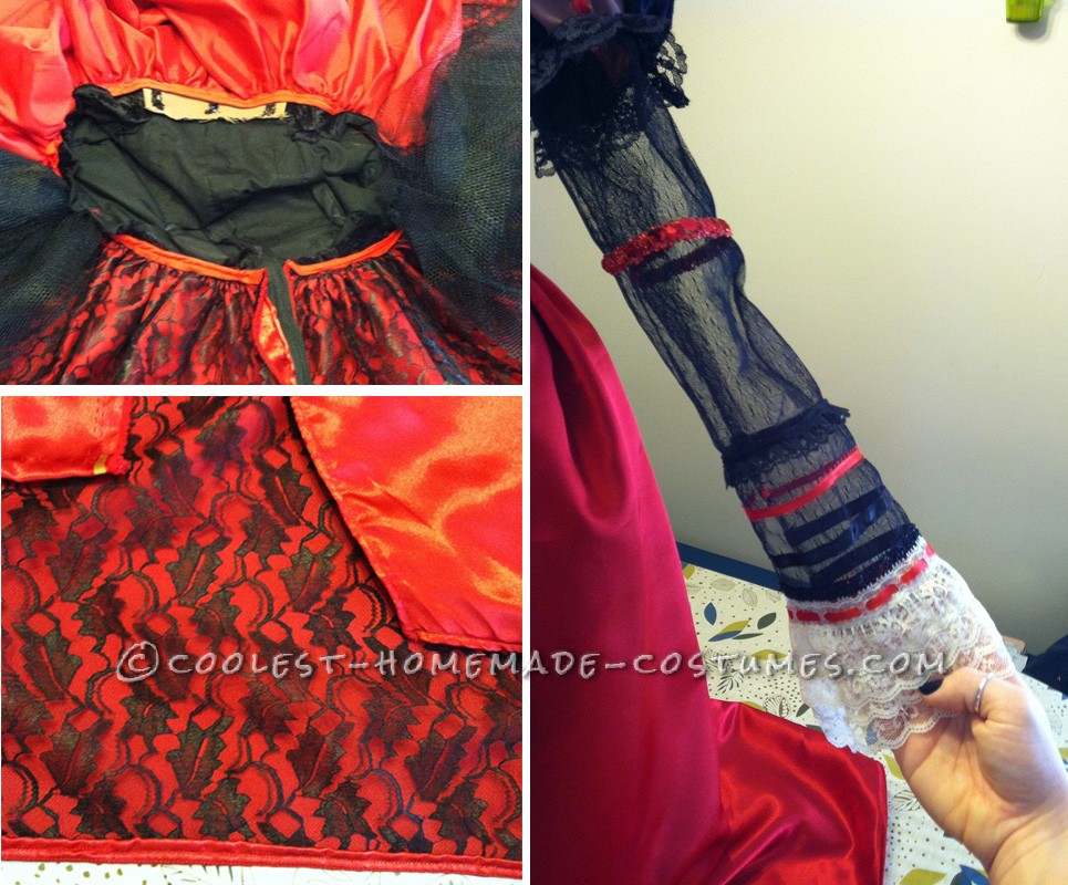 Red Queen's Underside Skirt and Sleeve