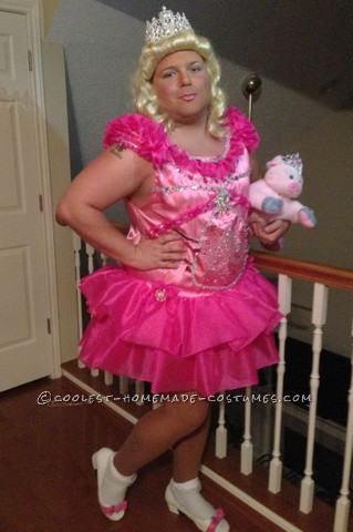 This costume idea came about 3 months ago right when the Honey Boo Boo craze 1st started. We worked on this costume for 3 months just 1 or 2 days a w