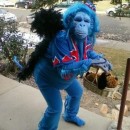 Original Blue Flying Monkey Homemade Halloween Costume