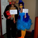 My husband and I went as Wile E. Coyote and The Roadrunner.  We LOVED this costume and so did all of our friends. Wile E. won 1st place in the c