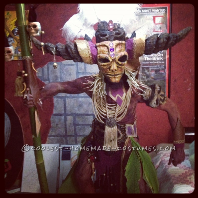 Coolest Homemade Witch Doctor Costume