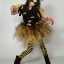 My daughter and her Zombee costume! My daughter hates to be \"pretty\" for halloween, every year its a Vampire, Witch or some form of the undead.