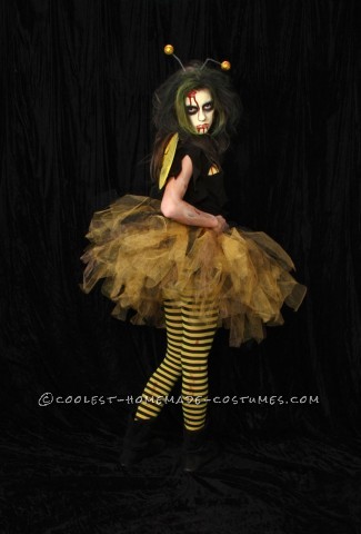 My daughter and her Zombee costume! My daughter hates to be 