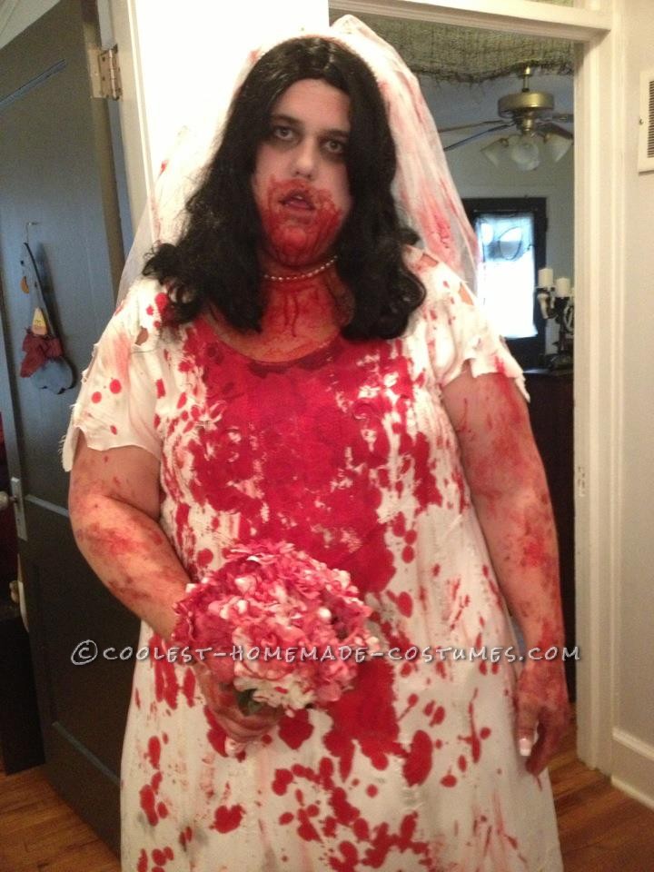 Each year there is a zombie walk done in Columbia, SC in October.  This year I wanted to punch things up a bit and a zombie bride.  So I bo