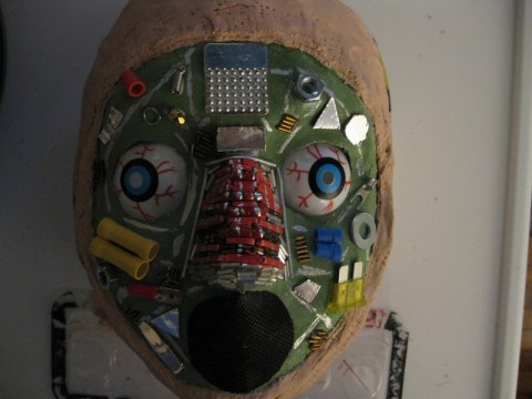 Coolest 70's Fembot Villain Mask and Costume