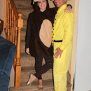 Adult Curious George and the Man with the Yellow Hat Couple Costume