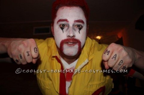 Angry Ronald McDonald and Wendy Couple Costume: This year I thought it would be fun to create a back story for two of the most well know fast food characters. Ronald and Wendy are in a relationship