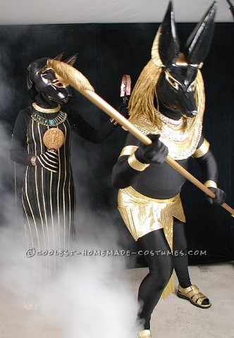 Both of these are completely hand made costmes for Halloween of 2012; I created the masks and my wife, Bastet in the pictures, created the costumes.