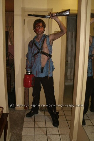 Homemade Ash Williams Costume from The Evil Dead 2