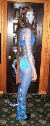Homemade Avatar Halloween Costume: I absolutely LOVED making this Avatar Halloween costume!  The movie came out that year, and I wanted to be her but the store costume was boring...so
