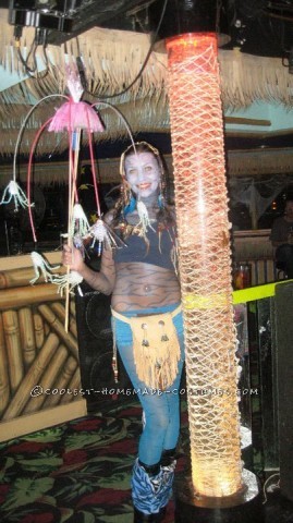 Homemade Avatar Halloween Costume: I absolutely LOVED making this Avatar Halloween costume!  The movie came out that year, and I wanted to be her but the store costume was boring...so