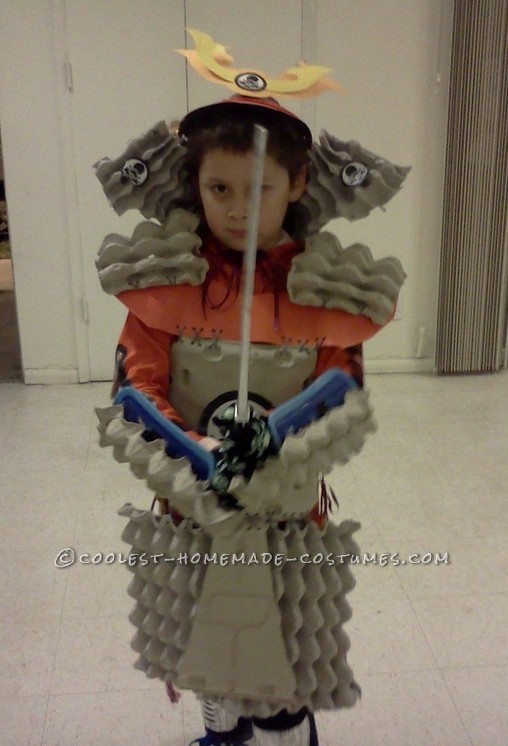 Cool Home Made Samurai Armor from Egg Crates