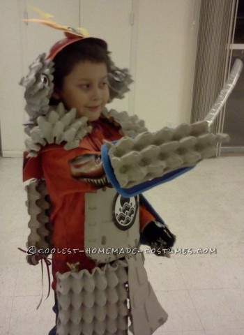 Cool Home Made Samurai Armor from Egg Crates