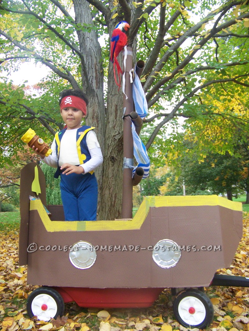 How to Turn a Child's Wagon Into a Pirate Ship for Halloween: How to turn a child's wagon into a Pirate Ship for Halloween. We took our radio flyer wagon and decided to use it as the inside of the vessel. It took