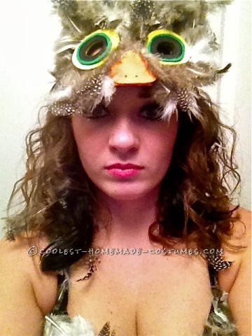 Best Woman's Owl Homemade Halloween Costume: I had several ideas in mind for my Halloween costume this year.  The costume ideas were Pocahontas, Disney Princess, cat and owl.  My decision to be