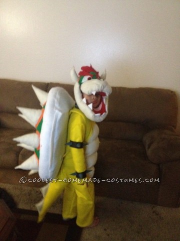 Cool DIY Bowser (King Koopa) Halloween Costume for a Boy: This year my 4 year old son Julian said he wanted to be Bowser (King Koopa) for Halloween. I looked for it everywhere online... but, couldn't seem to