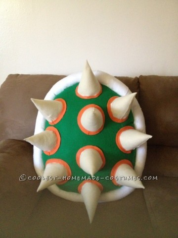 Cool DIY Bowser (King Koopa) Halloween Costume for a Boy: This year my 4 year old son Julian said he wanted to be Bowser (King Koopa) for Halloween. I looked for it everywhere online... but, couldn't seem to