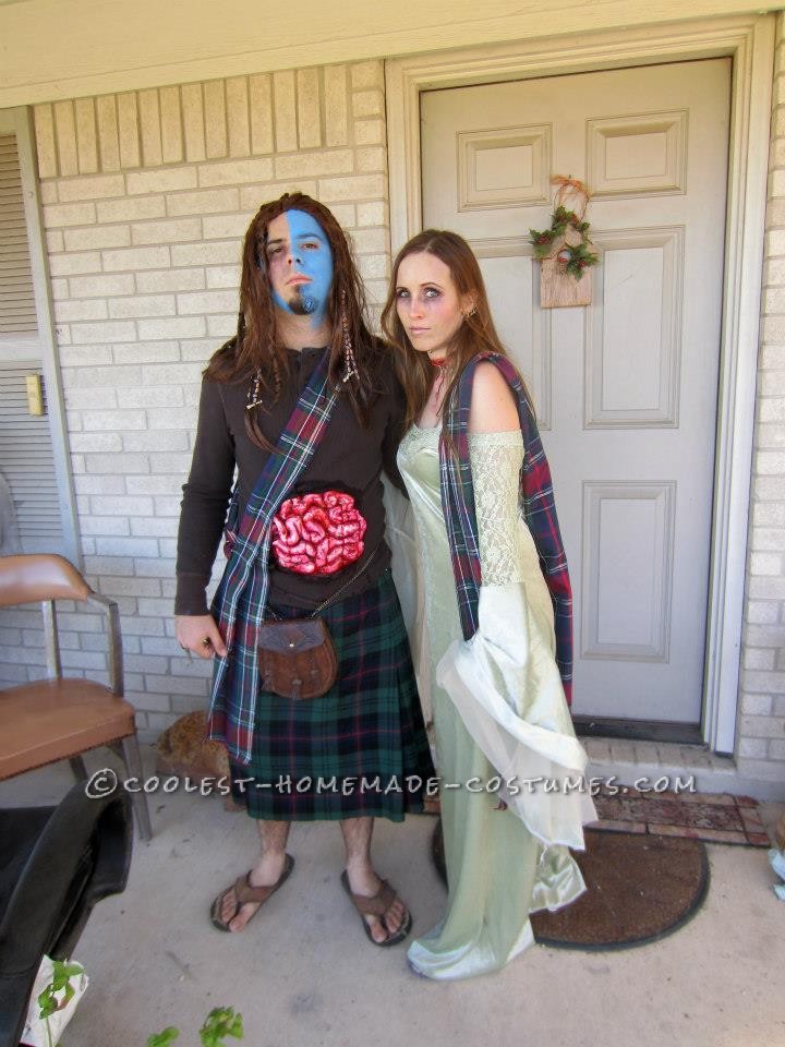 Braveheart's William Wallace and Murron Couple Costume