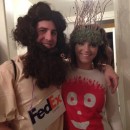 Cool Chuck Noland and Wilson Cast Away Couple Costume