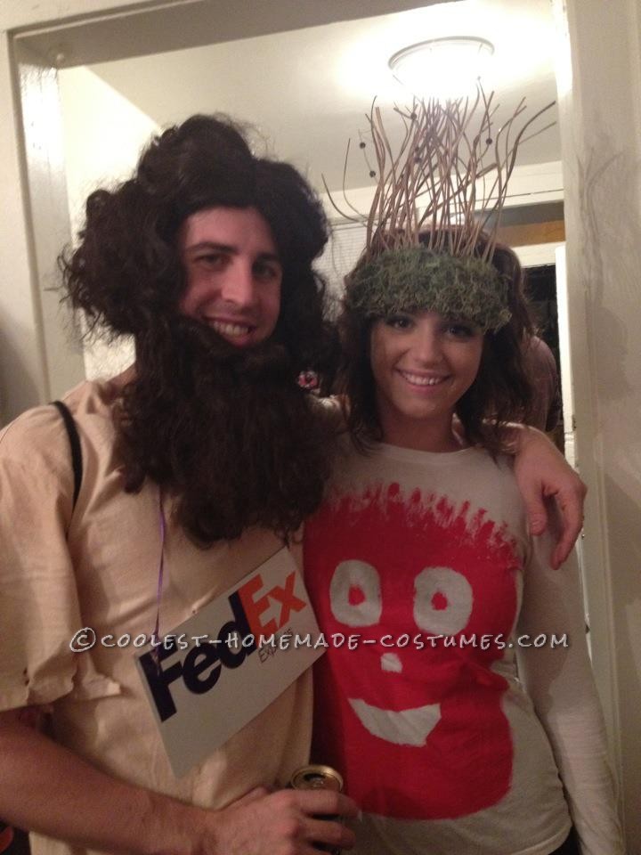 Cool Chuck Noland and Wilson Cast Away Couple Costume