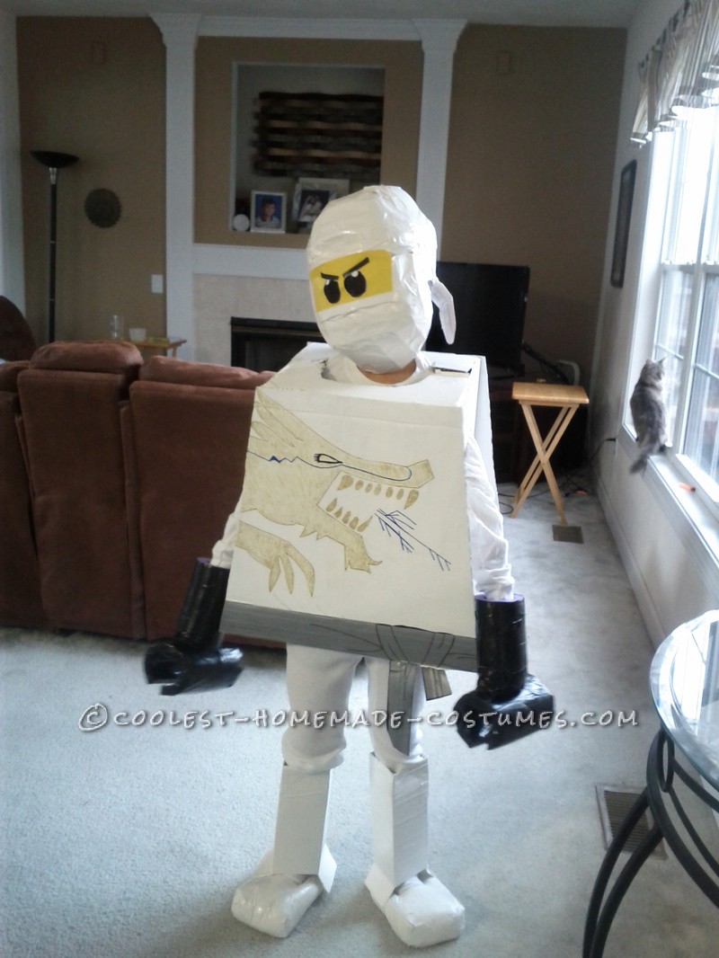 Cool Homemade LEGO Ninjago Zane White Ninja Costume