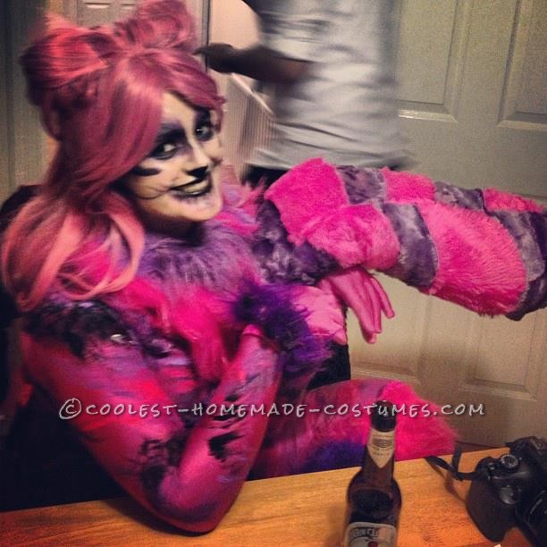 Coolest Alice in Wonderland Cheshire Cat Homemade Halloween Costume