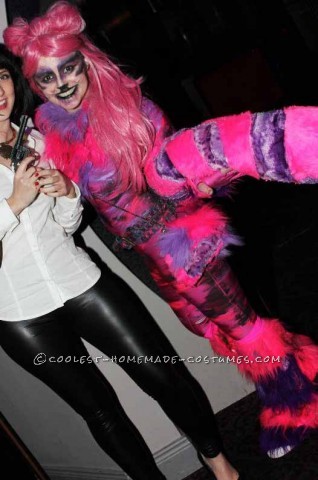 Coolest Alice in Wonderland Cheshire Cat Homemade Halloween Costume