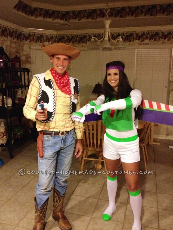 Coolest and Most Believable Homemade Woody and Buzz Lightyear Costumes