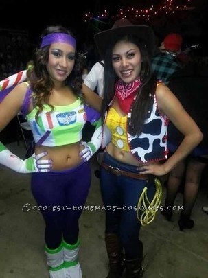 Coolest Girl Couple Buzz Lightyear and Woody Costumes