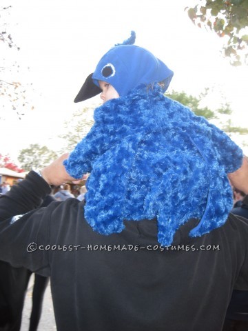 Coolest Homemade Baby Blue Macaw Costume