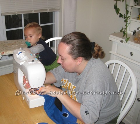 Coolest Homemade Baby Blue Macaw Costume