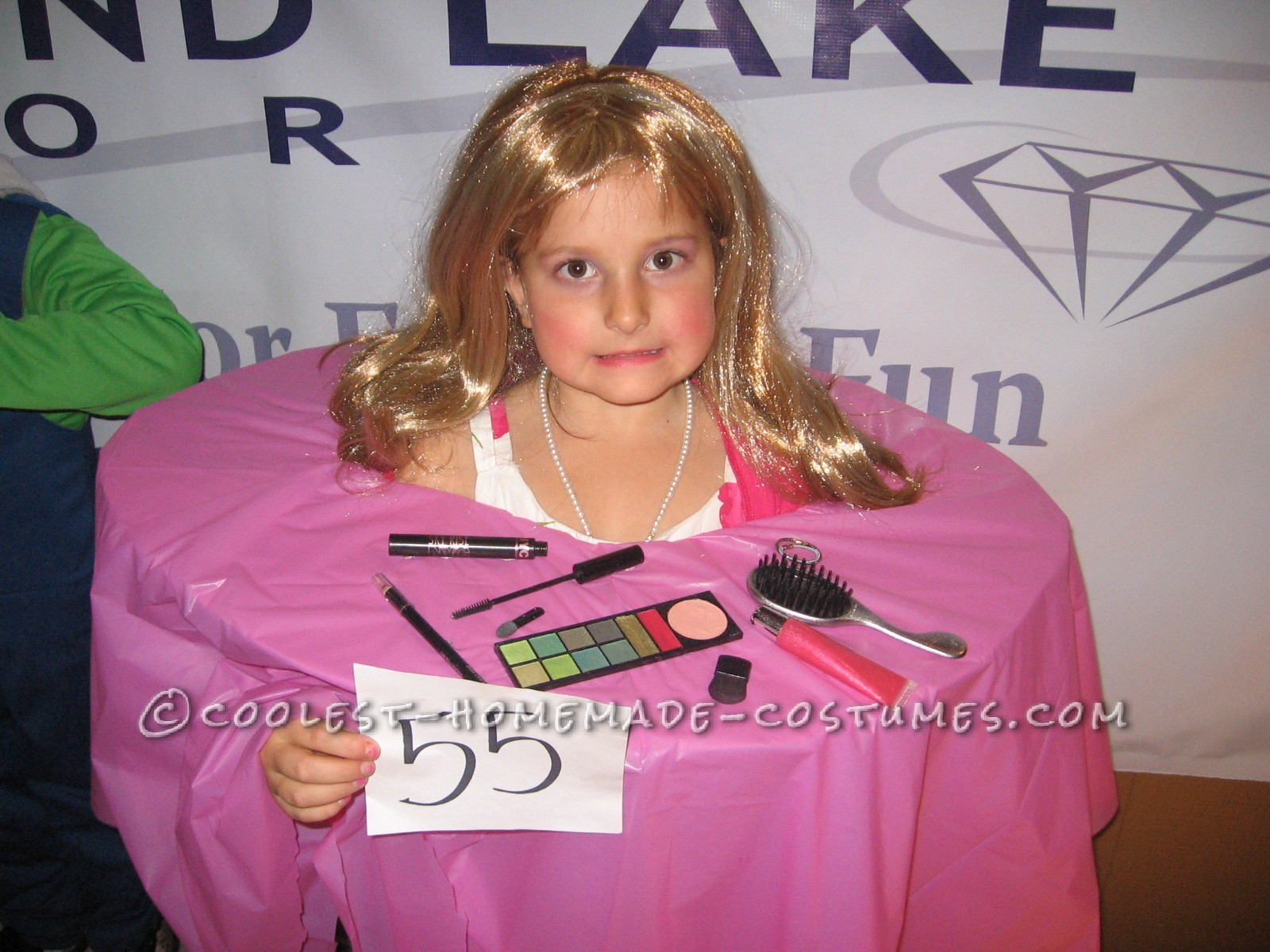 Coolest Homemade Barbie Makeup Head Costume