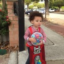 Homemade Gumball Machine Halloween Costume for a Child