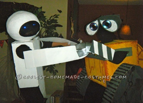 Coolest Homemade Wall-E and Eve Couple Costumes