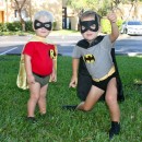 Coolest Little Boy Batman and Robin Couple Costume