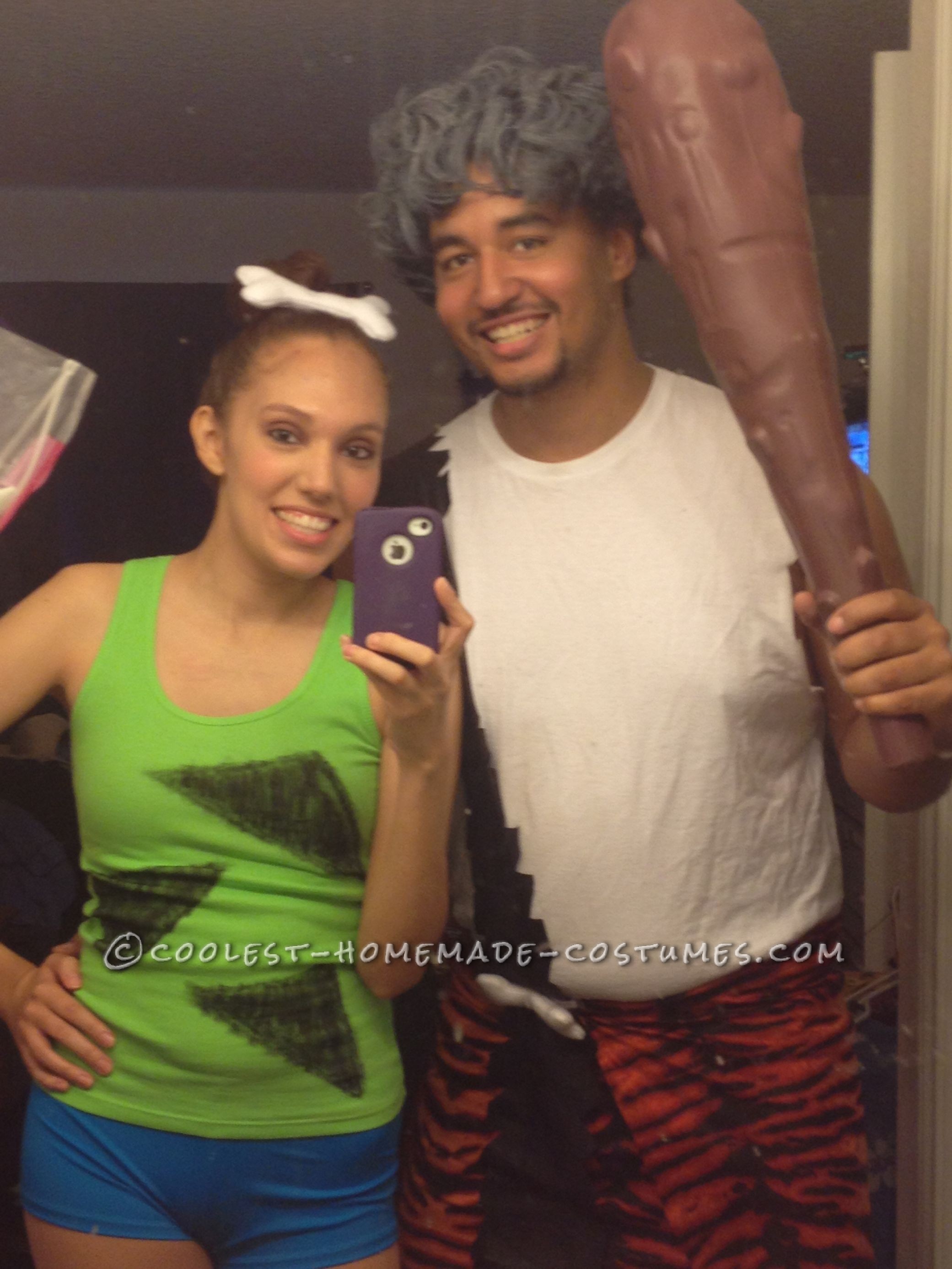 Coolest Pebbles and Bamm Bamm Homemade Halloween Couples Costume: Intro:  This Halloween, I wanted to be Pebbles! I was Pebbles when I was 4 years old but this Halloween I was like “I want to be grown-up Pebbles!