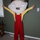 Coolest Stewie Griffin Halloween Costume for a Boy: I created this Stewie Griffin Costume for my 10 year old son and it was a big hit!  When he was trick or treating, he was getting handful's of candy