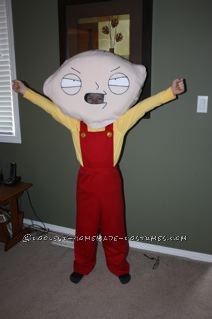 Coolest Stewie Griffin Halloween Costume for a Boy: I created this Stewie Griffin Costume for my 10 year old son and it was a big hit!  When he was trick or treating, he was getting handful's of candy