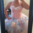 Cute Cotton Candy Costume with Tutu and Corset