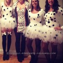 Cute and Fun 101 Dalmatians Girls Group Costume: We spent months trying to think of different/creative group costumes for Halloween.  We wanted it to be original and fun!  So, in the end we were se