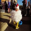 Cutest Chicken Homemade Costume: This cutest Chicken costume was originally made for my oldest daughter, 7 years ago. And it is just as cute on her baby sister, as the day she wore it