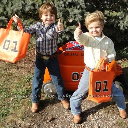 Cutest Little Dukes of Hazzard Bo and Luke Duke Costumes