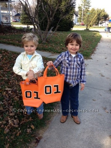 Cutest Little Dukes of Hazzard Bo and Luke Duke Costumes