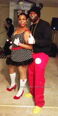 Disney 2K Hip Hop Mickey and Sassy Minnie Couple Costume