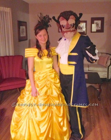 This Year(2012) my girlfriend and myself decided couples theme as Beauty and the Beast! We bought our costumes from a cosplay site, but I handcrafted