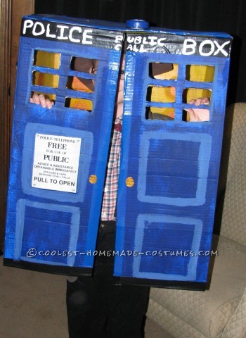 Awesome Father and Son Costume: Doctor Who in his TARDIS and Dalek