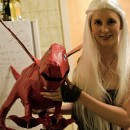 Original Homemade Daenerys Targaryen Costume from Game of Thorns: Earlier this year I went to a "Nerd" themed costume party where we were encouraged to dress as things that nerds like or have a cult following. I deci