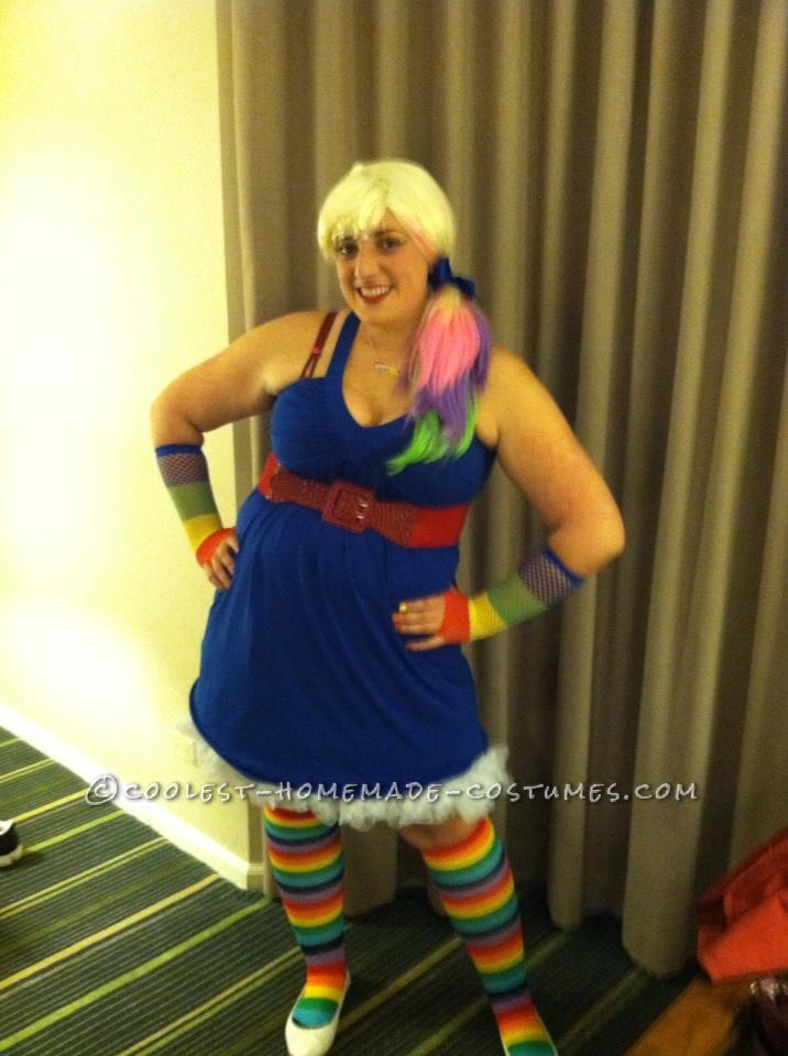 Easy Homemade Rainbow Brite Costume: I loved the show Rainbow Brite when I  was younger, despite the fact I was only alive for about a month in the 80's. (The joys of having older sib